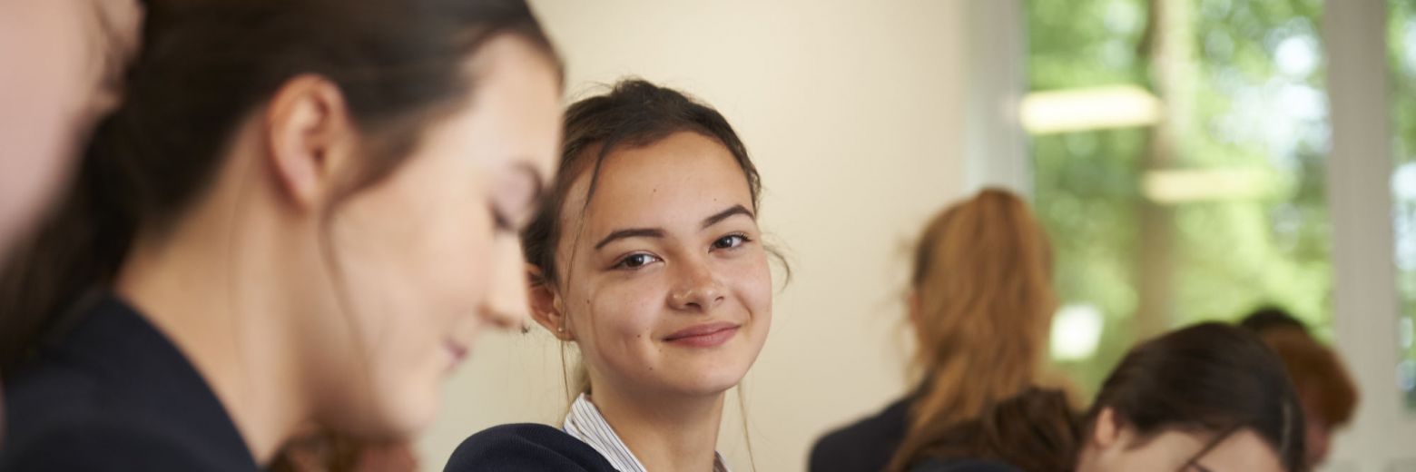 school girls in lessons