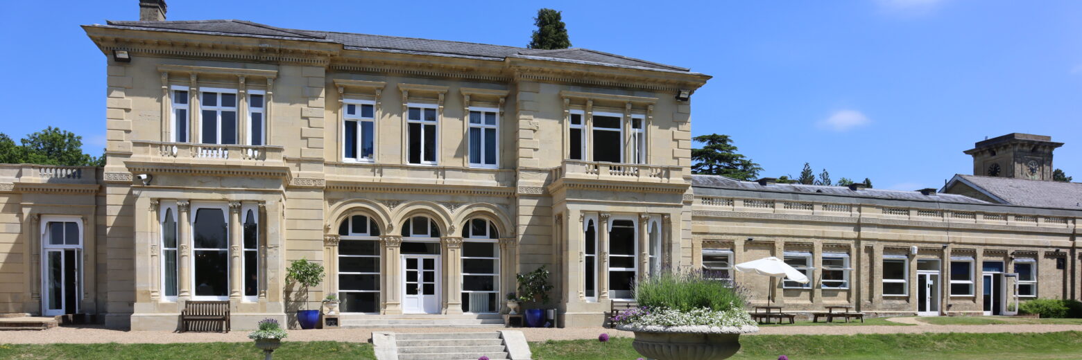 Exterior and grounds of a mansion house