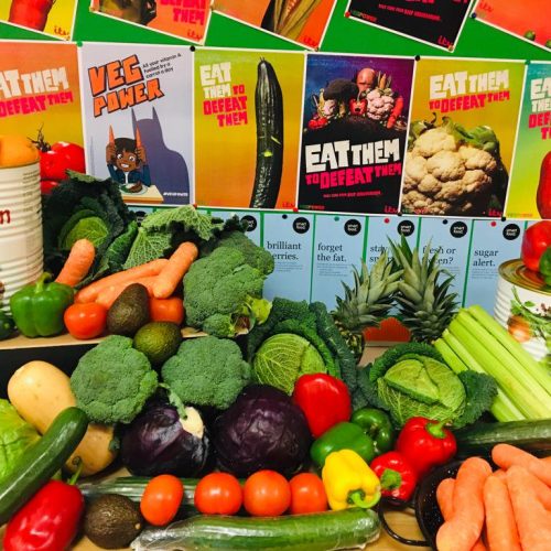 fruit and veg display