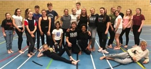 Students receive Modern Dance Lessons from award-winning visiting Dancers