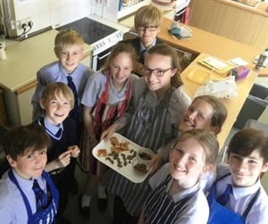 Pupils eat Ant Biscuits and Pizza with Scorpion Topping