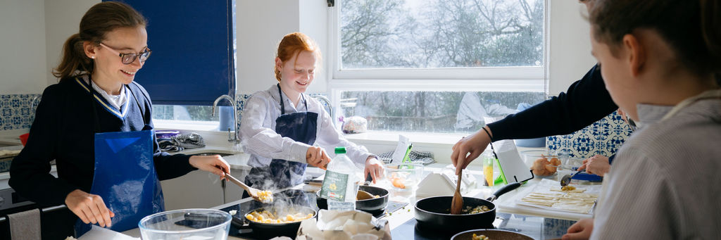 Students baking