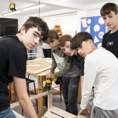 Students in the DT classroom