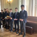 Students holding an award