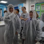 students in science class